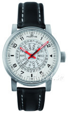 Fortis Spacematic Hvit/Lær Ø40 mm Fortis Spacematic Hvit/Lær Ø40 mm