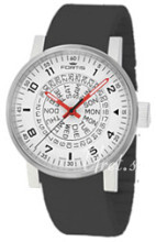 Fortis Spacematic Hvit/Gummi Ø40 mm Fortis Spacematic Hvit/Gummi Ø40 mm