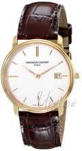 Frederique Constant Classics Hvit/Lær Ø37 mm Frederique Constant Classics Hvit/Lær Ø37 mm