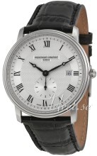 Frederique Constant Classics Sølvfarget/Lær Ø39 mm Frederique Constant Classics Sølvfarget/Lær Ø39 mm