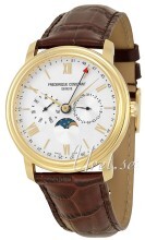Frederique Constant Classics Sølvfarget/Lær Ø40 mm Frederique Constant Classics Sølvfarget/Lær Ø40 mm