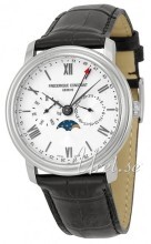 Frederique Constant Classics Sølvfarget/Lær Ø40 mm Frederique Constant Classics Sølvfarget/Lær Ø40 mm