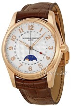 Frederique Constant Runabout Sølvfarget/Lær Ø43 mm Frederique Constant Runabout Sølvfarget/Lær Ø43 mm