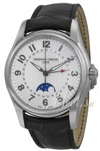 Frederique Constant Runabout Sølvfarget/Lær Ø43 mm Frederique Constant Runabout Sølvfarget/Lær Ø43 mm