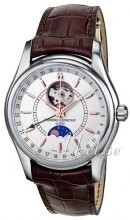 Frederique Constant Classics Sølvfarget/Lær Ø43 mm Frederique Constant Classics Sølvfarget/Lær Ø43 mm