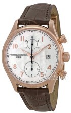 Frederique Constant Runabout Sølvfarget/Lær Ø42 mm Frederique Constant Runabout Sølvfarget/Lær Ø42 mm