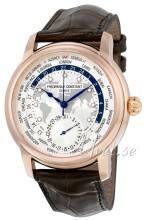Frederique Constant Manufacture Sølvfarget/Lær Ø42 mm Frederique Constant Manufacture Sølvfarget/Lær Ø42 mm