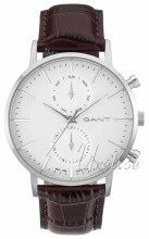 Gant Hvit/Lær Ø44 mm Gant Hvit/Lær Ø44 mm