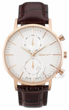 Gant Hvit/Lær Ø44 mm Gant Hvit/Lær Ø44 mm
