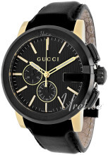 Gucci G Chrono Sort/Lær Ø44 mm Gucci G Chrono Sort/Lær Ø44 mm