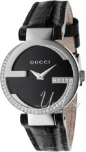 Gucci Interlocking Sort/Lær Ø29 mm Gucci Interlocking Sort/Lær Ø29 mm