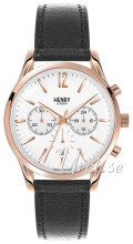 Henry London Finchley Hvit/Lær Ø39 mm Henry London Finchley Hvit/Lær Ø39 mm