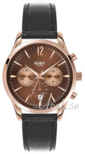 Henry London Knightsbridge Brun/Lær Ø39 mm Henry London Knightsbridge Brun/Lær Ø39 mm
