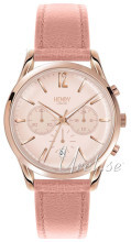 Henry London Piccadilly Rosegullfarget/Lær Ø38.5 mm Henry London Piccadilly Rosegullfarget/Lær Ø38.5 mm