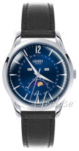 Henry London Knightsbridge Blå/Lær Ø38.5 mm Henry London Knightsbridge Blå/Lær Ø38.5 mm