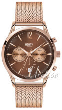 Henry London Edgware Brun/Rose-gulltonet stål Ø41 mm Henry London Edgware Brun/Rose-gulltonet stål Ø41 mm