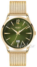 Henry London Chiswick Grønn/Gulltonet stål Ø41 mm Henry London Chiswick Grønn/Gulltonet stål Ø41 mm