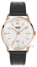Henry London Westminster Hvit/Lær Ø41 mm Henry London Westminster Hvit/Lær Ø41 mm