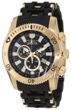 Invicta Sea Spider Sort/Gulltonet stål Ø50 mm Invicta Sea Spider Sort/Gulltonet stål Ø50 mm
