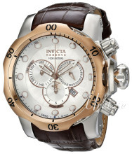 Invicta Reserve Sølvfarget/Lær Ø54 mm Invicta Reserve Sølvfarget/Lær Ø54 mm