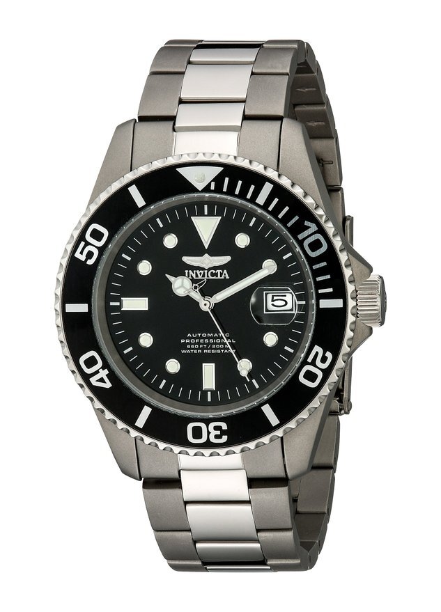 Invicta Pro Diver Sort/Titan Ø45 mm Invicta Pro Diver Sort/Titan Ø45 mm