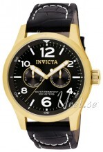 Invicta I-Force Sort/Lær Ø48 mm Invicta I-Force Sort/Lær Ø48 mm