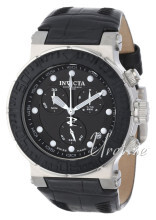 Invicta Ocean Reef Sort/Lær Ø46 mm Invicta Ocean Reef Sort/Lær Ø46 mm