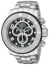 Invicta Sea Sort/Stål Ø42 mm Invicta Sea Sort/Stål Ø42 mm
