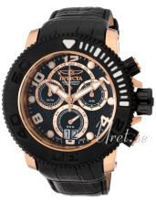 Invicta Sea Hunter Sort/Lær Ø50 mm Invicta Sea Hunter Sort/Lær Ø50 mm