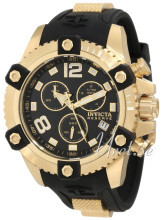Invicta Reserve Sort/Gulltonet stål Ø48 mm Invicta Reserve Sort/Gulltonet stål Ø48 mm
