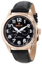 Invicta Vintage Sort/Lær Ø45 mm Invicta Vintage Sort/Lær Ø45 mm