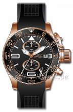 Invicta Corduba Sort/Gummi Ø46 mm Invicta Corduba Sort/Gummi Ø46 mm
