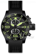 Invicta Corduba Sort/Gummi Ø46 mm Invicta Corduba Sort/Gummi Ø46 mm