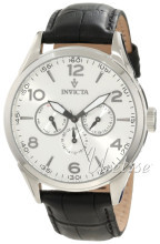 Invicta Vintage Sølvfarget/Lær Ø45 mm Invicta Vintage Sølvfarget/Lær Ø45 mm