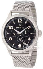 Invicta Vintage Sort/Stål Ø46 mm Invicta Vintage Sort/Stål Ø46 mm