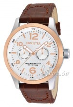 Invicta I-Force Sølvfarget/Lær Ø48 mm Invicta I-Force Sølvfarget/Lær Ø48 mm
