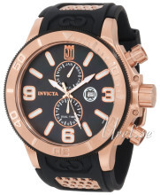 Invicta Corduba Sort/Rose-gulltonet stål Ø52 mm Invicta Corduba Sort/Rose-gulltonet stål Ø52 mm