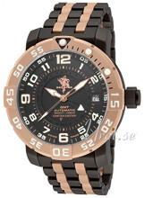 Invicta Sea Sort/Rose-gulltonet stål Ø53 mm Invicta Sea Sort/Rose-gulltonet stål Ø53 mm