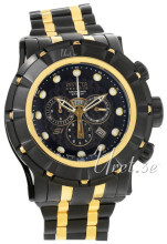 Invicta Reserve Sort/Gulltonet stål Ø54 mm Invicta Reserve Sort/Gulltonet stål Ø54 mm