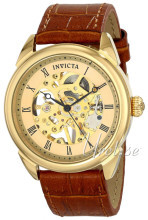 Invicta Specialty Gulltonet/Lær Ø42 mm Invicta Specialty Gulltonet/Lær Ø42 mm