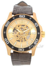 Invicta Specialty Gulltonet/Lær Ø45 mm Invicta Specialty Gulltonet/Lær Ø45 mm