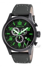 Invicta I-Force Sort/Lær Ø48 mm Invicta I-Force Sort/Lær Ø48 mm