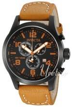 Invicta I-Force Sort/Lær Ø48 mm Invicta I-Force Sort/Lær Ø48 mm