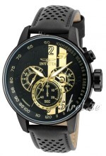 Invicta S1 Sort/Lær Ø52 mm Invicta S1 Sort/Lær Ø52 mm