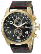 Invicta Aviator Sort/Lær Ø50 mm Invicta Aviator Sort/Lær Ø50 mm