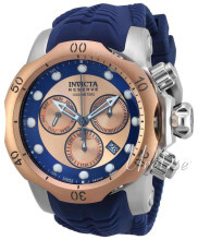 Invicta Venom Rosegullfarget/Gummi Ø53 mm Invicta Venom Rosegullfarget/Gummi Ø53 mm