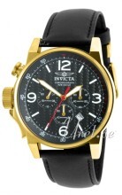 Invicta I-Force Sort/Lær Ø46 mm Invicta I-Force Sort/Lær Ø46 mm