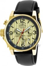 Invicta I-Force Gulltonet/Lær Ø46 mm Invicta I-Force Gulltonet/Lær Ø46 mm