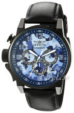Invicta I-Force Blå/Lær Ø46 mm Invicta I-Force Blå/Lær Ø46 mm