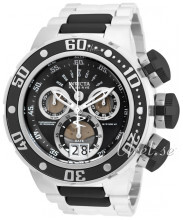 Invicta Reserve Sort/Stål Ø52 mm Invicta Reserve Sort/Stål Ø52 mm